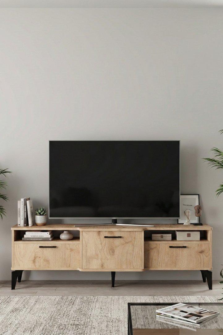 Mistral TV Unit Melamine-faced chipboard Beige