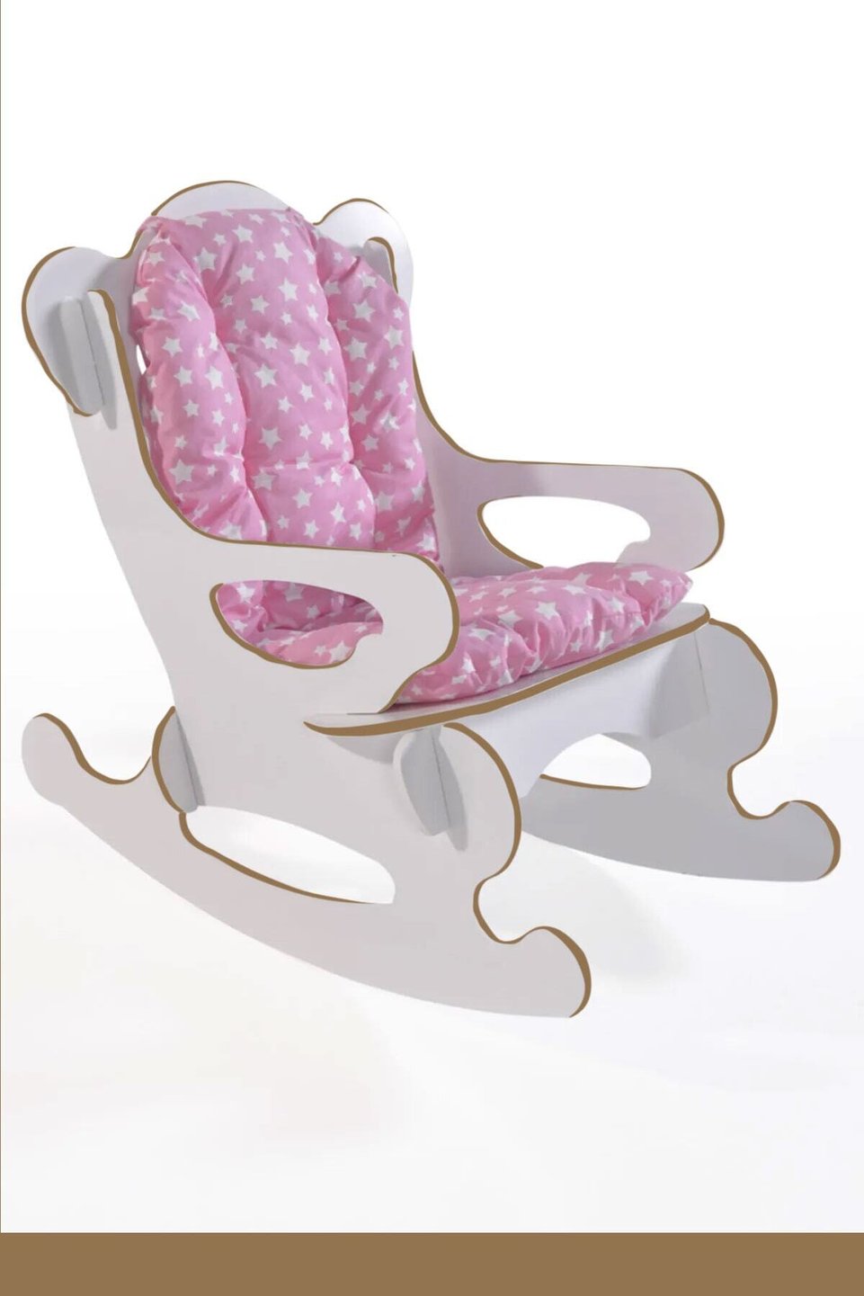 Mecedora infantil con cojín – Rosa