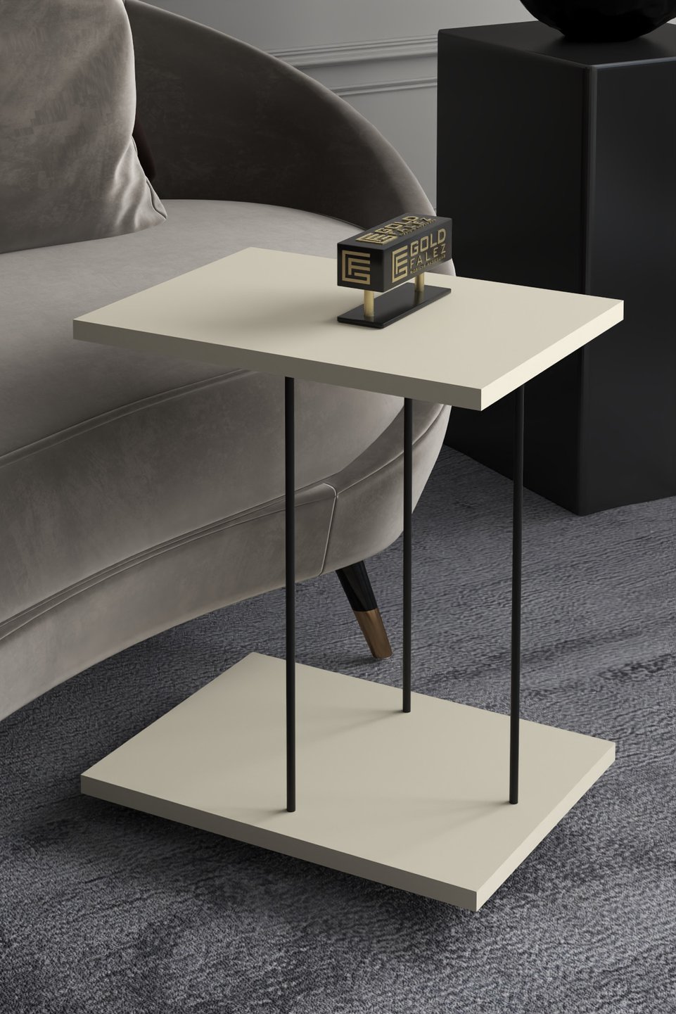 Beistelltisch mit Rollen 3