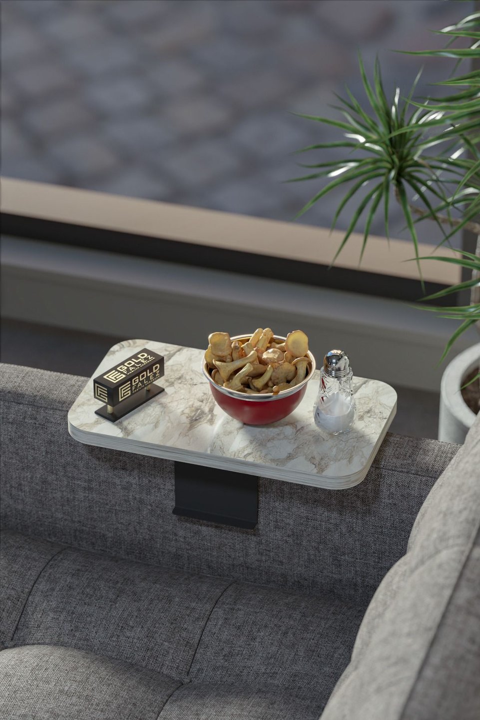 Adjustable C-shaped Side Table 3