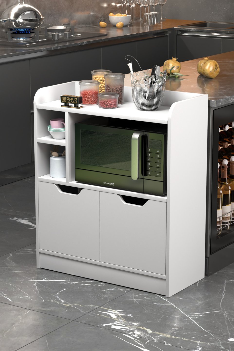Mobile per forno multiuso – Bianco