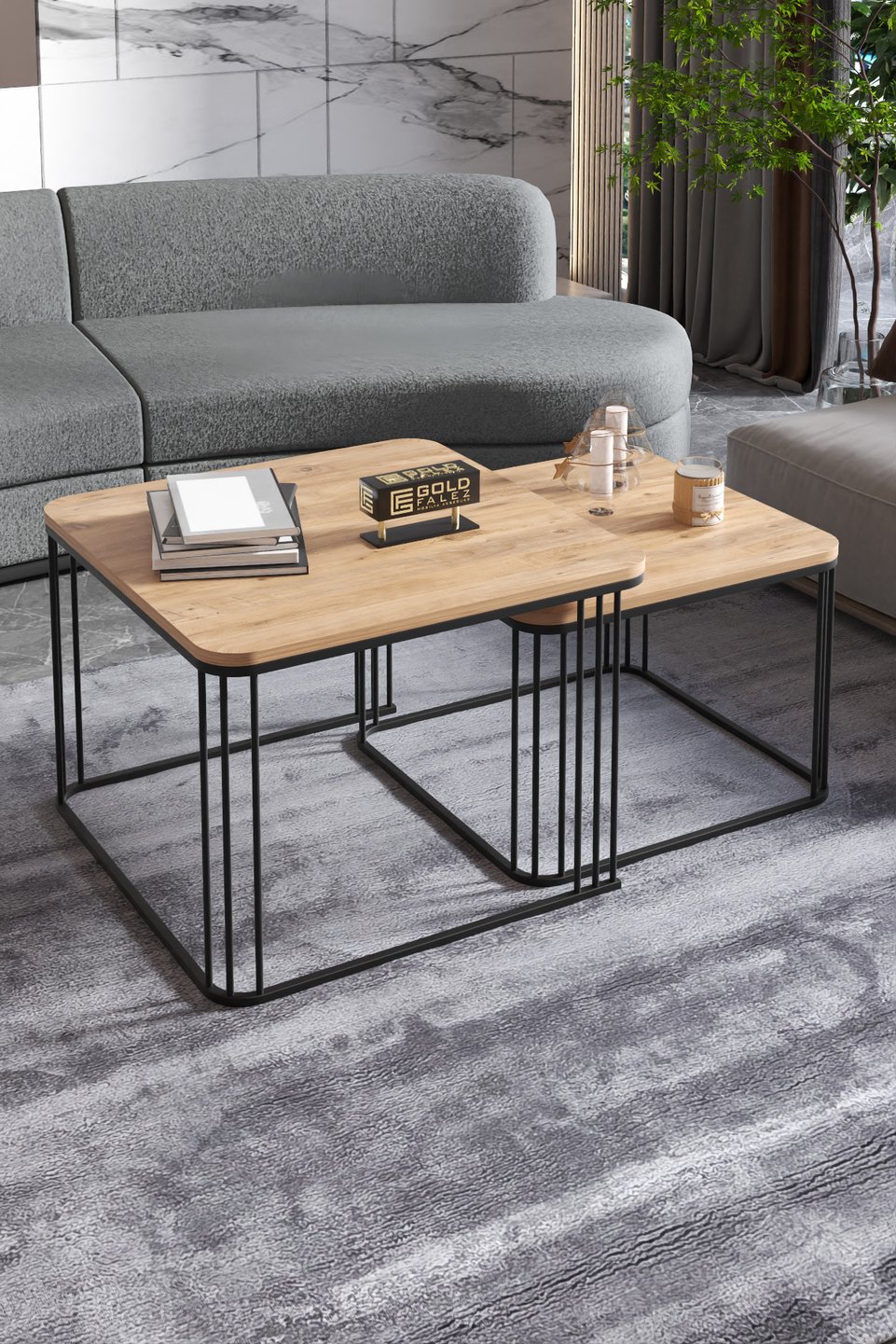 Alize Ensemble de tables basses 4