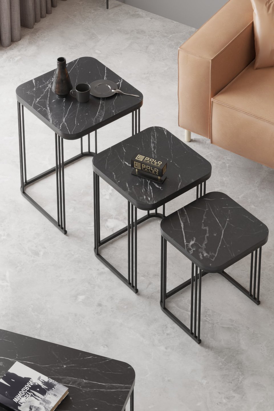 Alize Coffee and Nesting Table Set 5