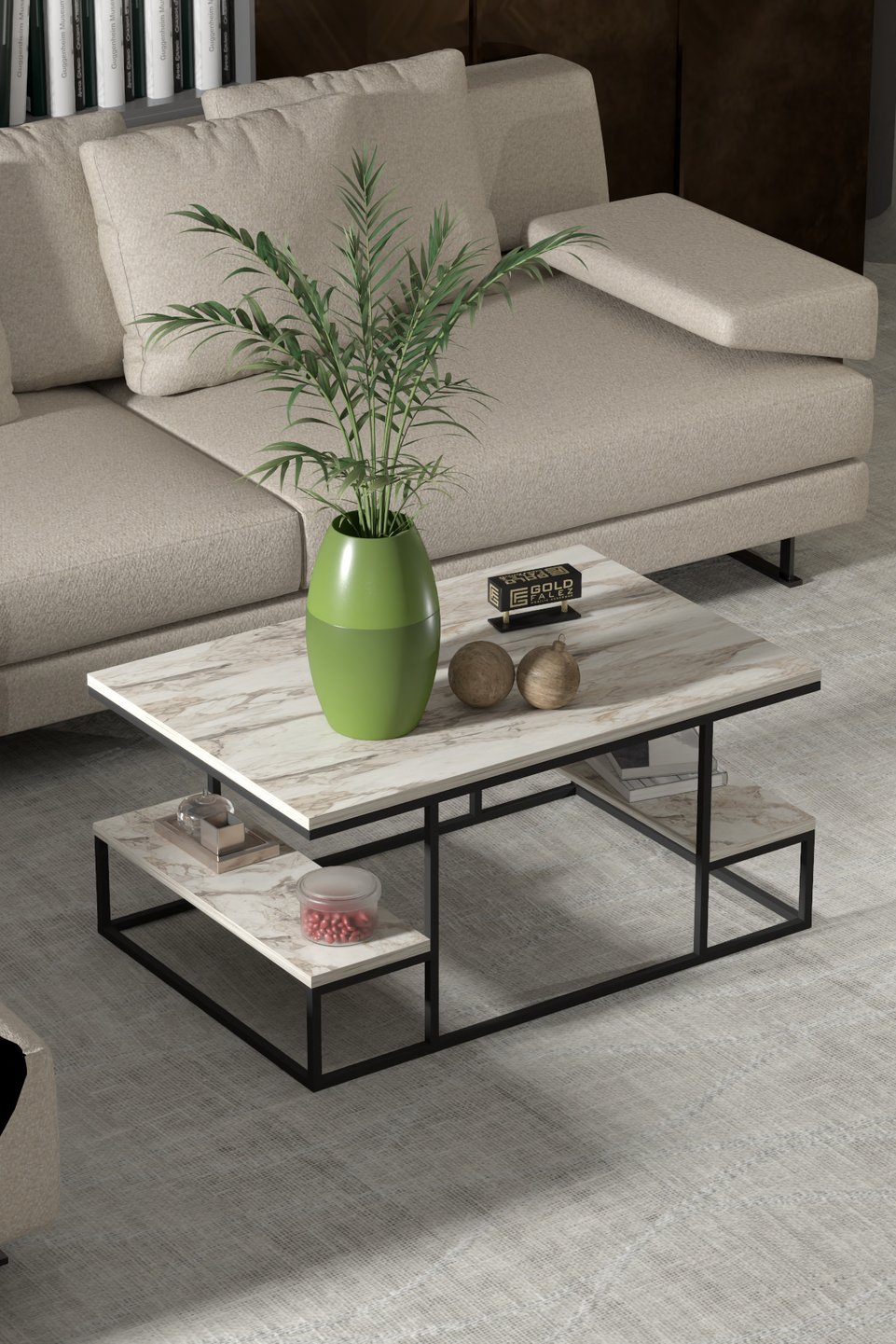 Raflı Orta Sehpa 2
