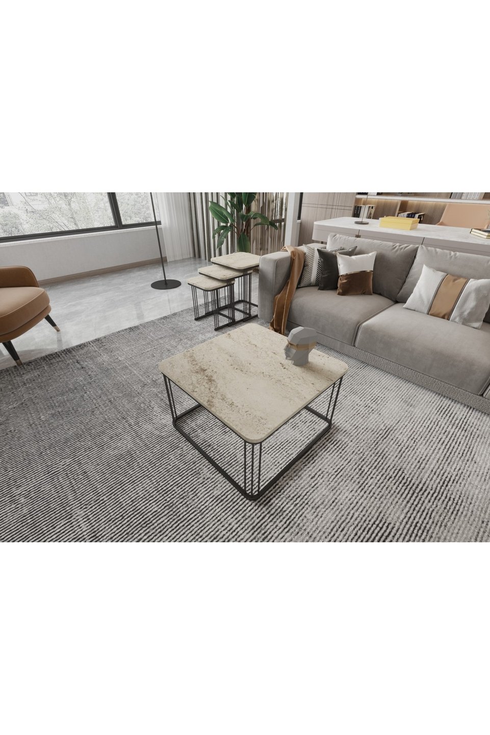 Alize Ensemble table basse et tables gigognes 3
