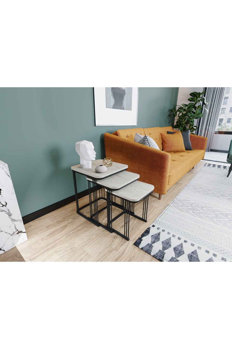Alize Mesas nido – Juego de 3 · Beige