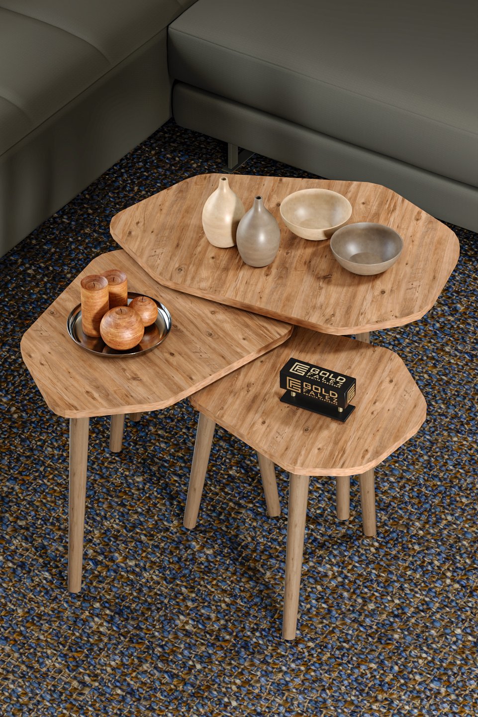 Trio Nesting Table Set 6