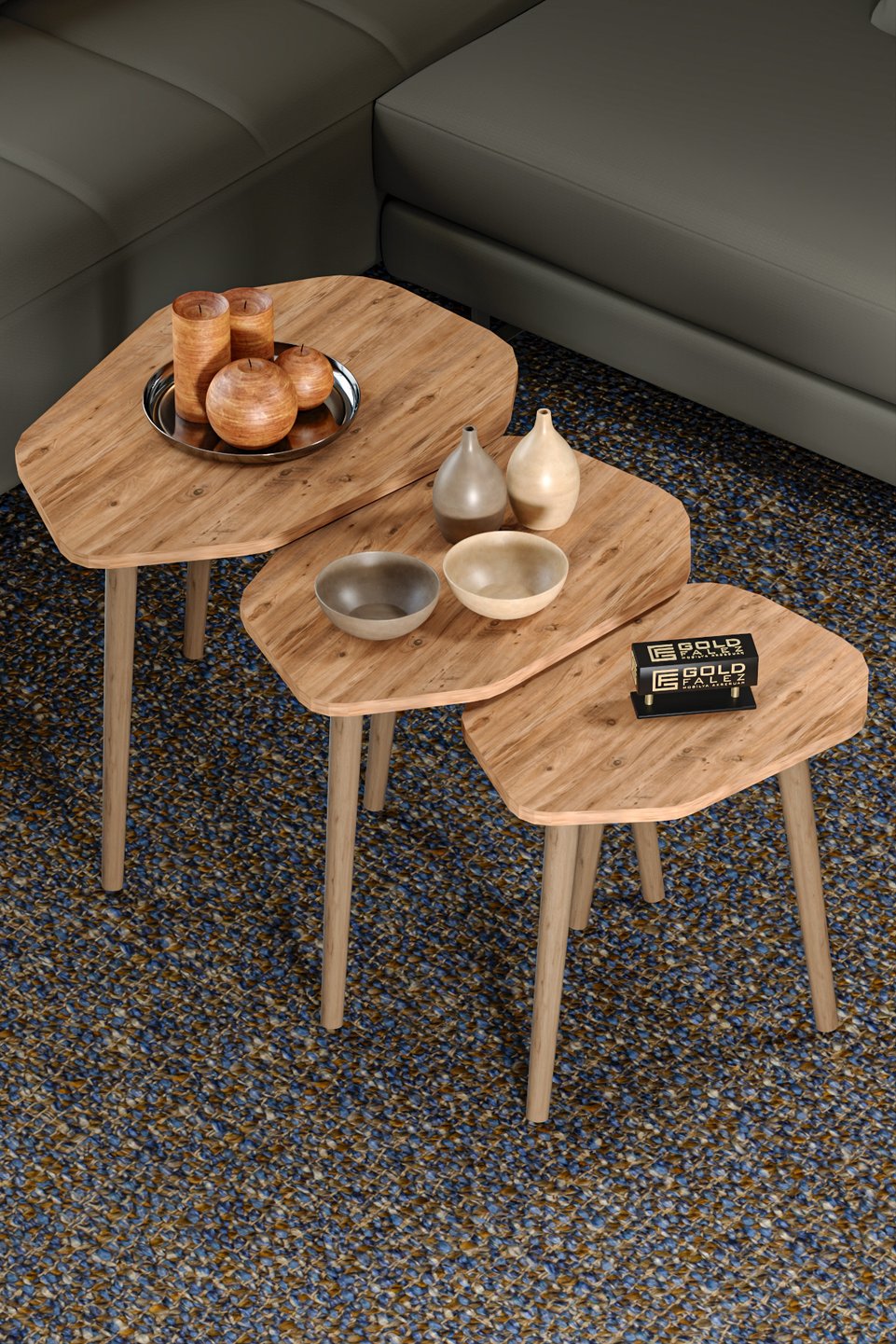 Trio Nesting Table Set 3