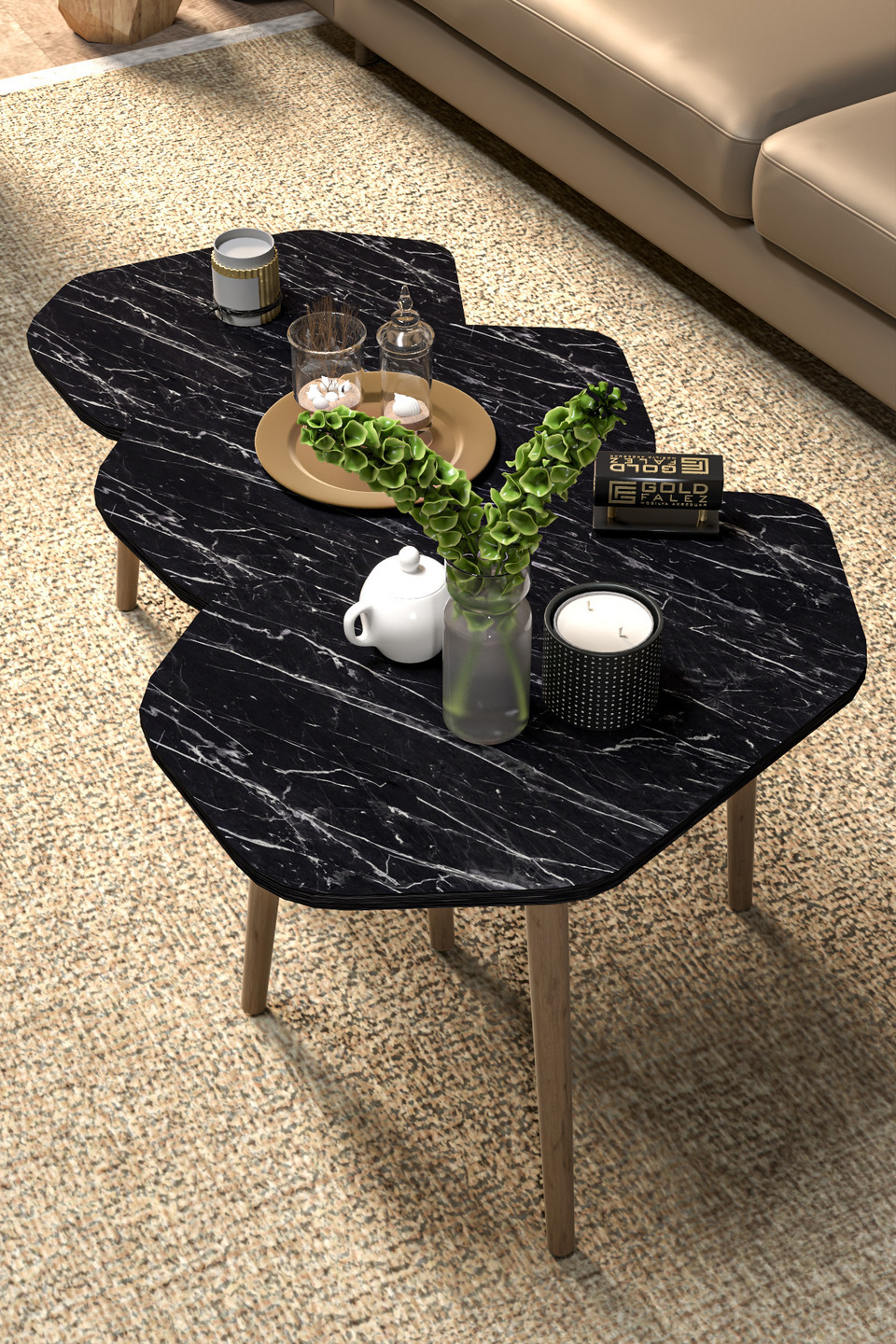 Trio Nesting Table Set 6