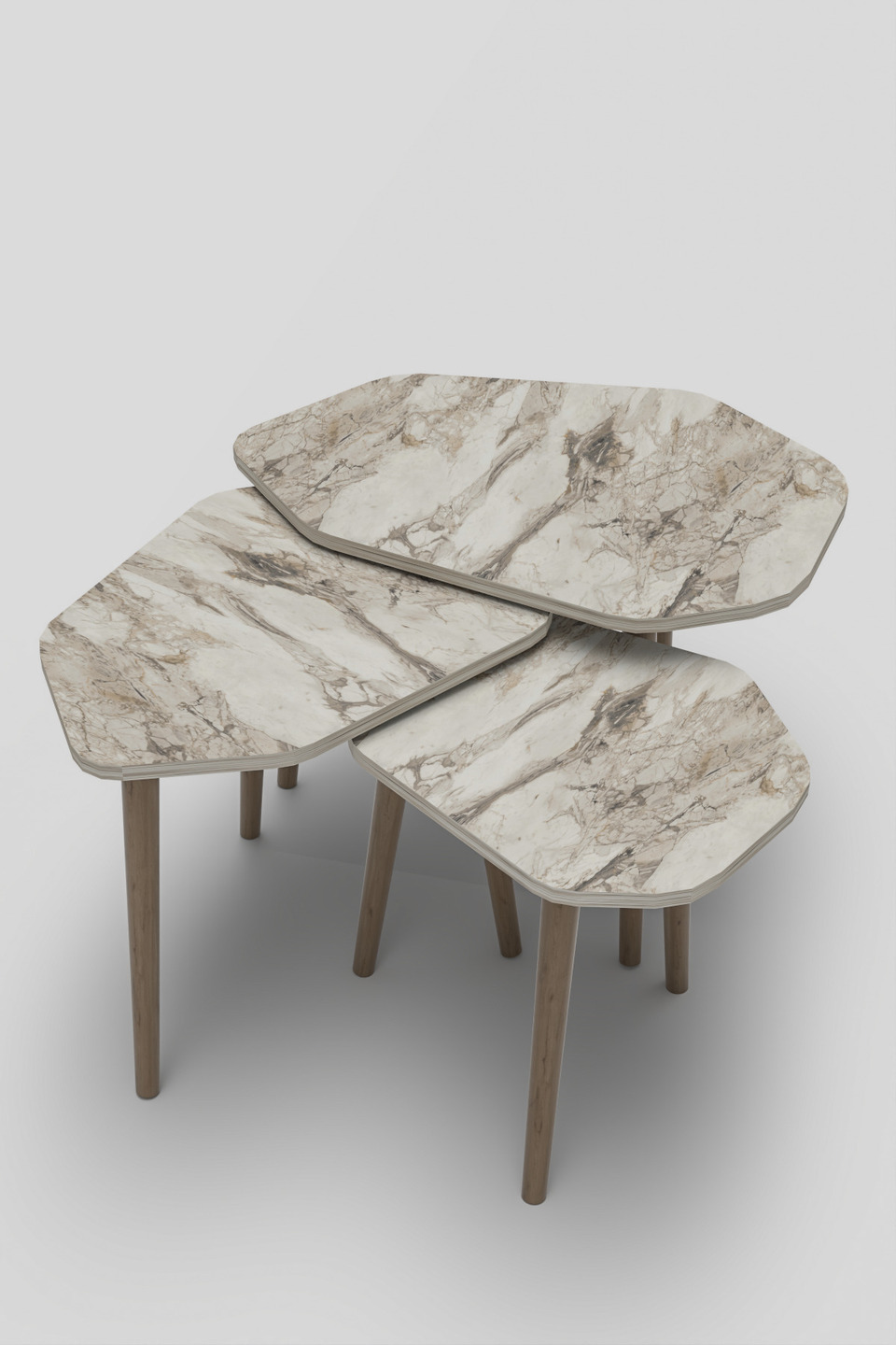 Trio Nesting Table Set 6