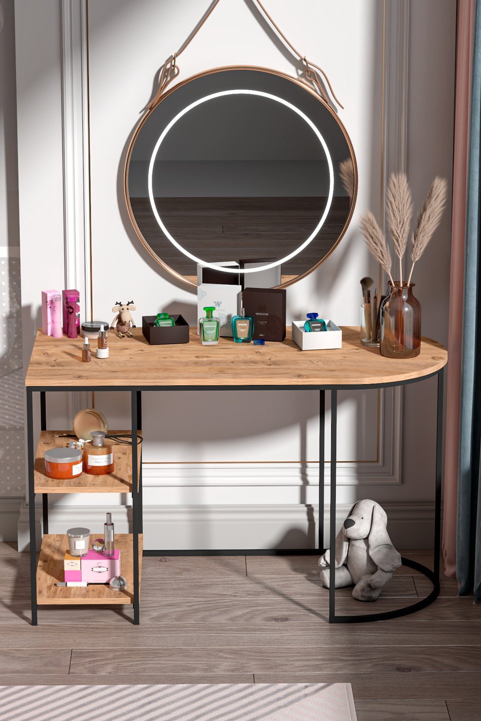 Dolunay Study Desk – Brown