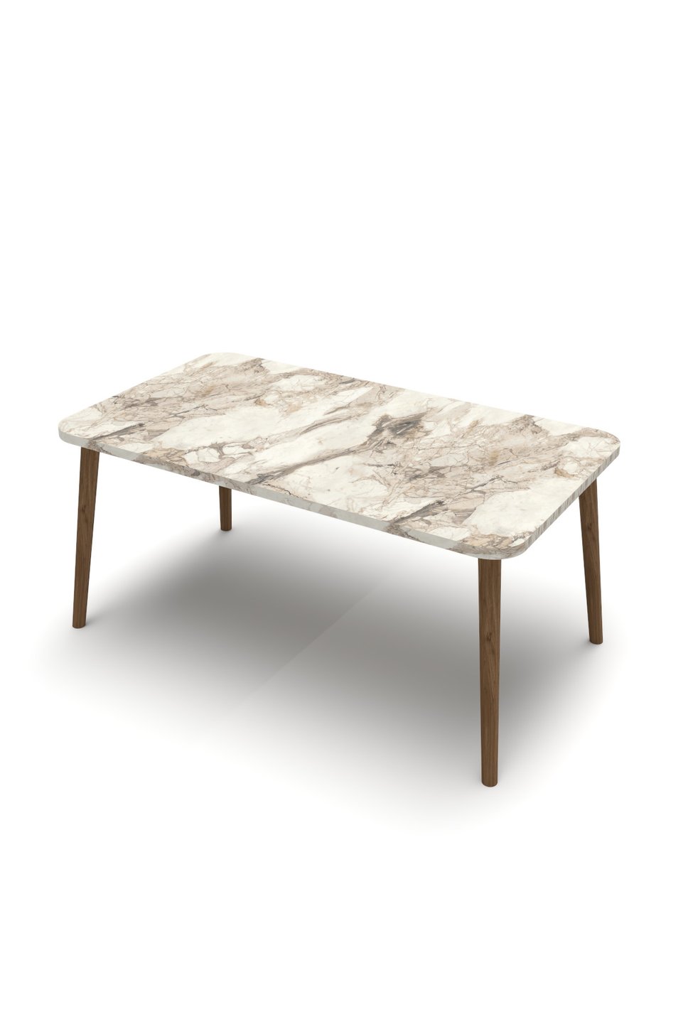 Table basse carrée à pieds tournés 2
