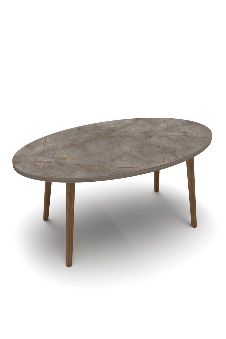 Mesa de centro elíptica 8