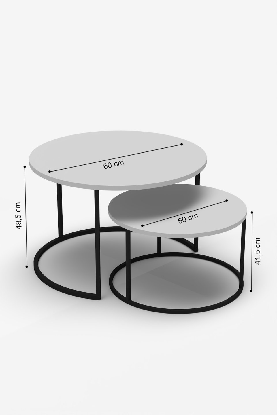 Bade Set di tavolini da salotto 2