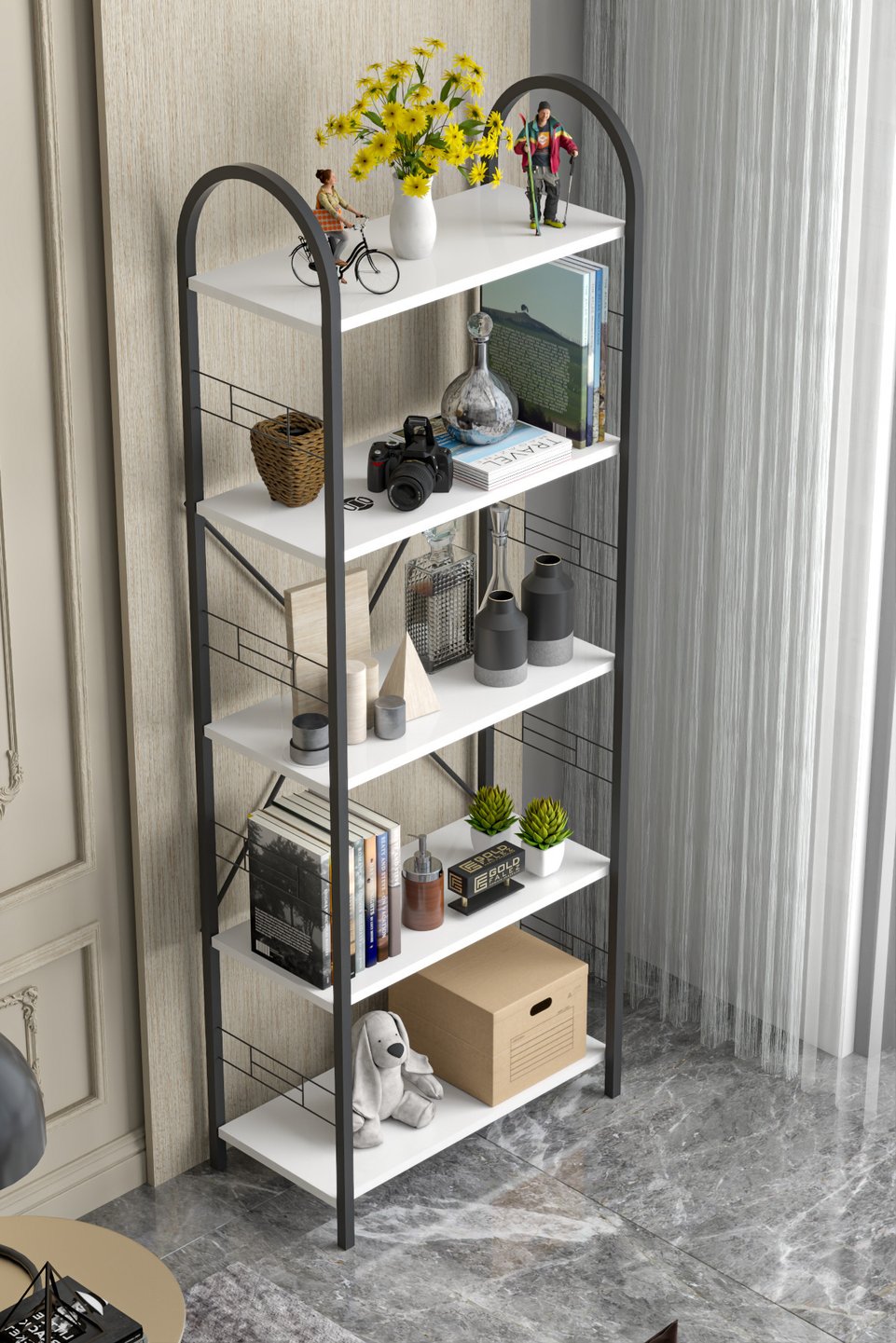 Estantería metálica multiusos – Blanco