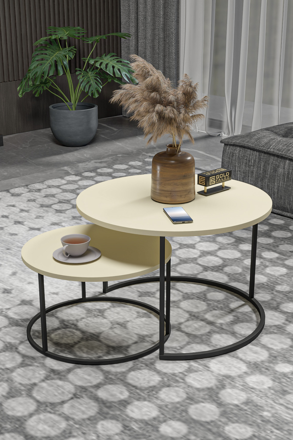 Bade Set di tavolini da salotto 3