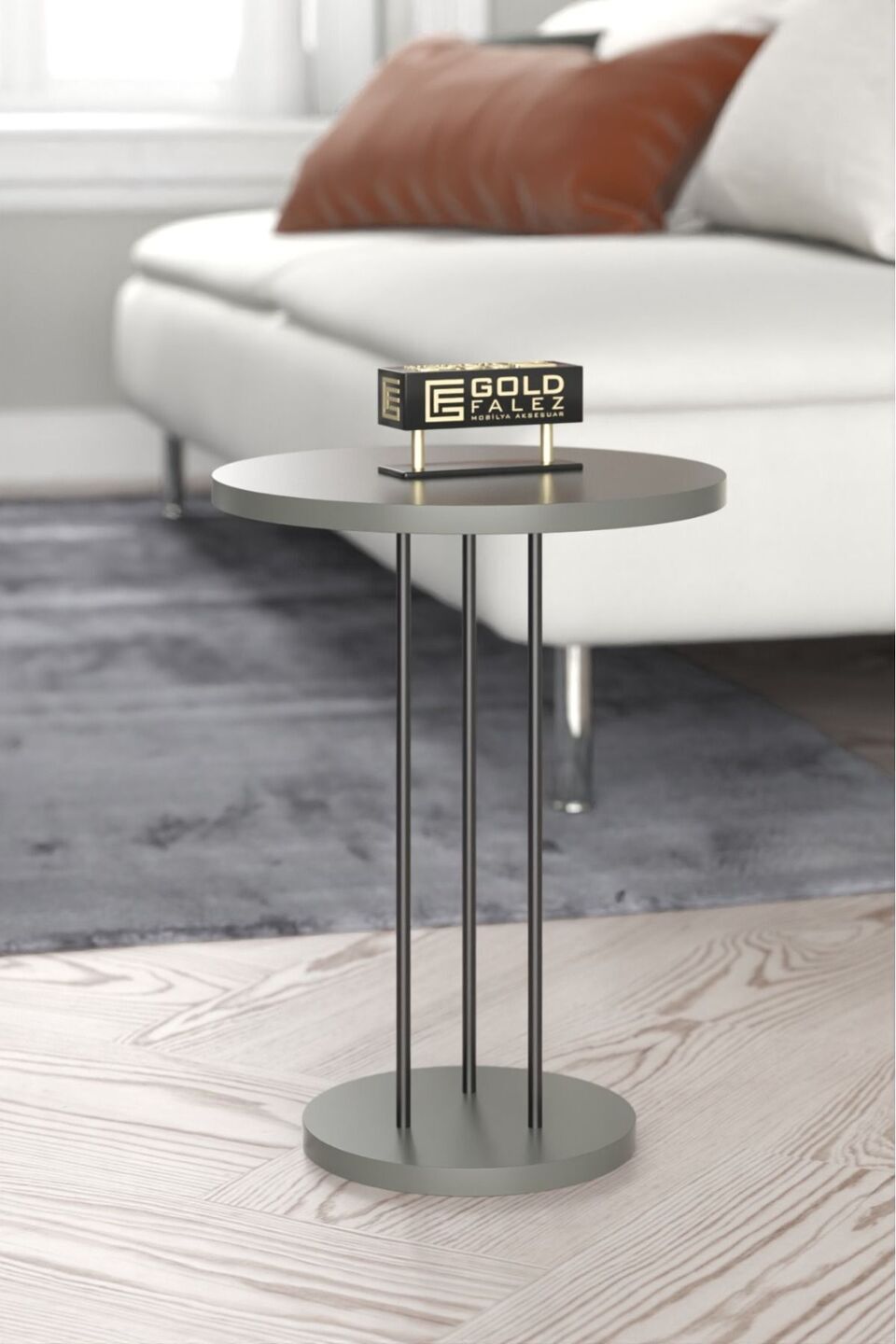 Nesttafels met metalen poten 4