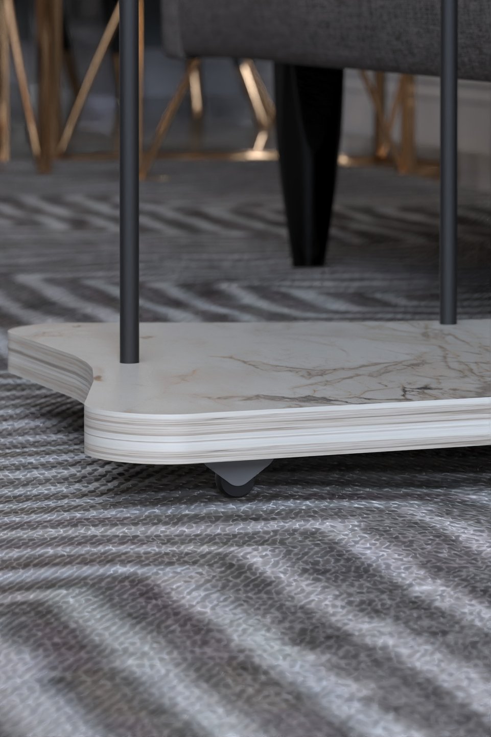 Wheeled Side Table 4