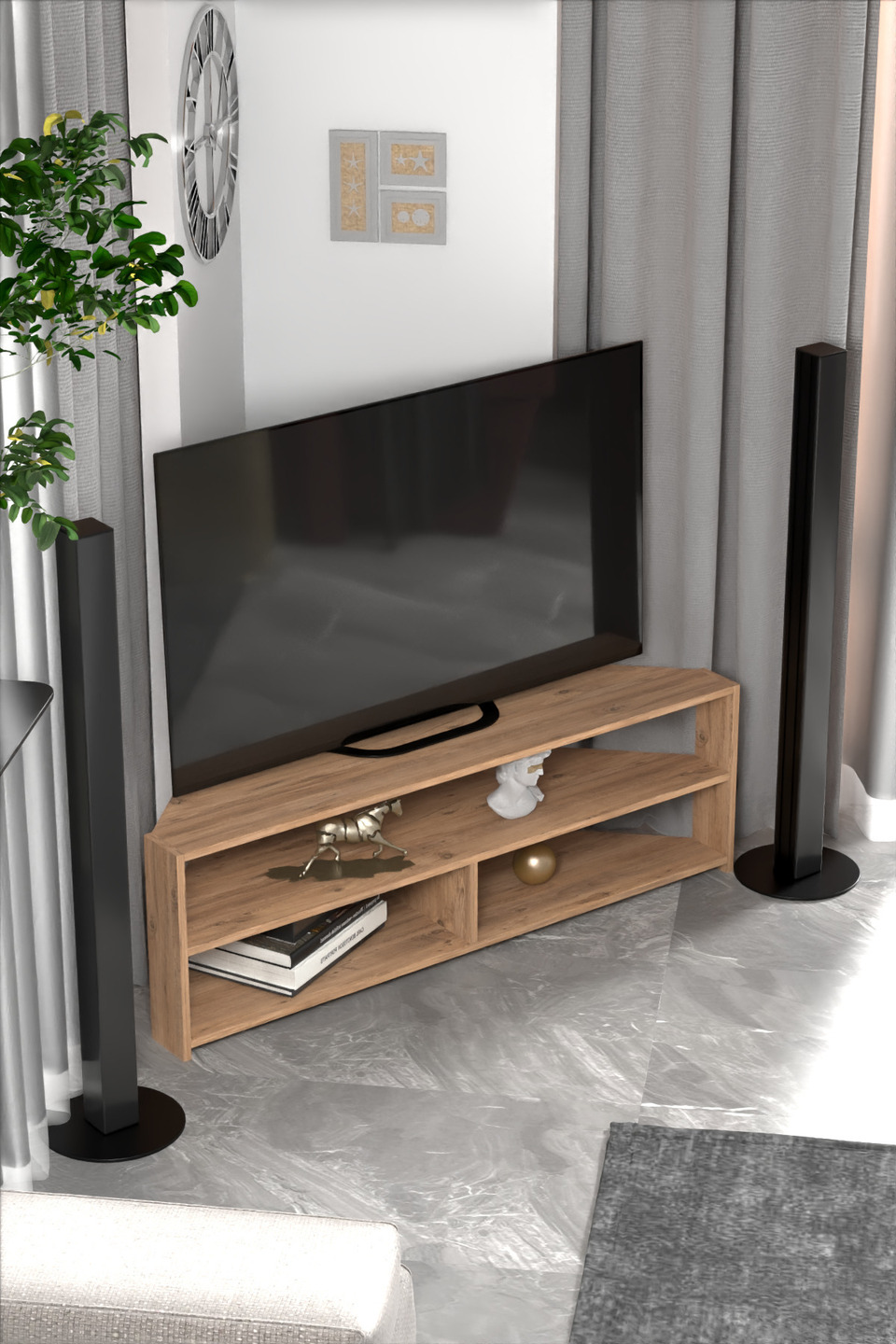 Mueble de TV esquinero 5