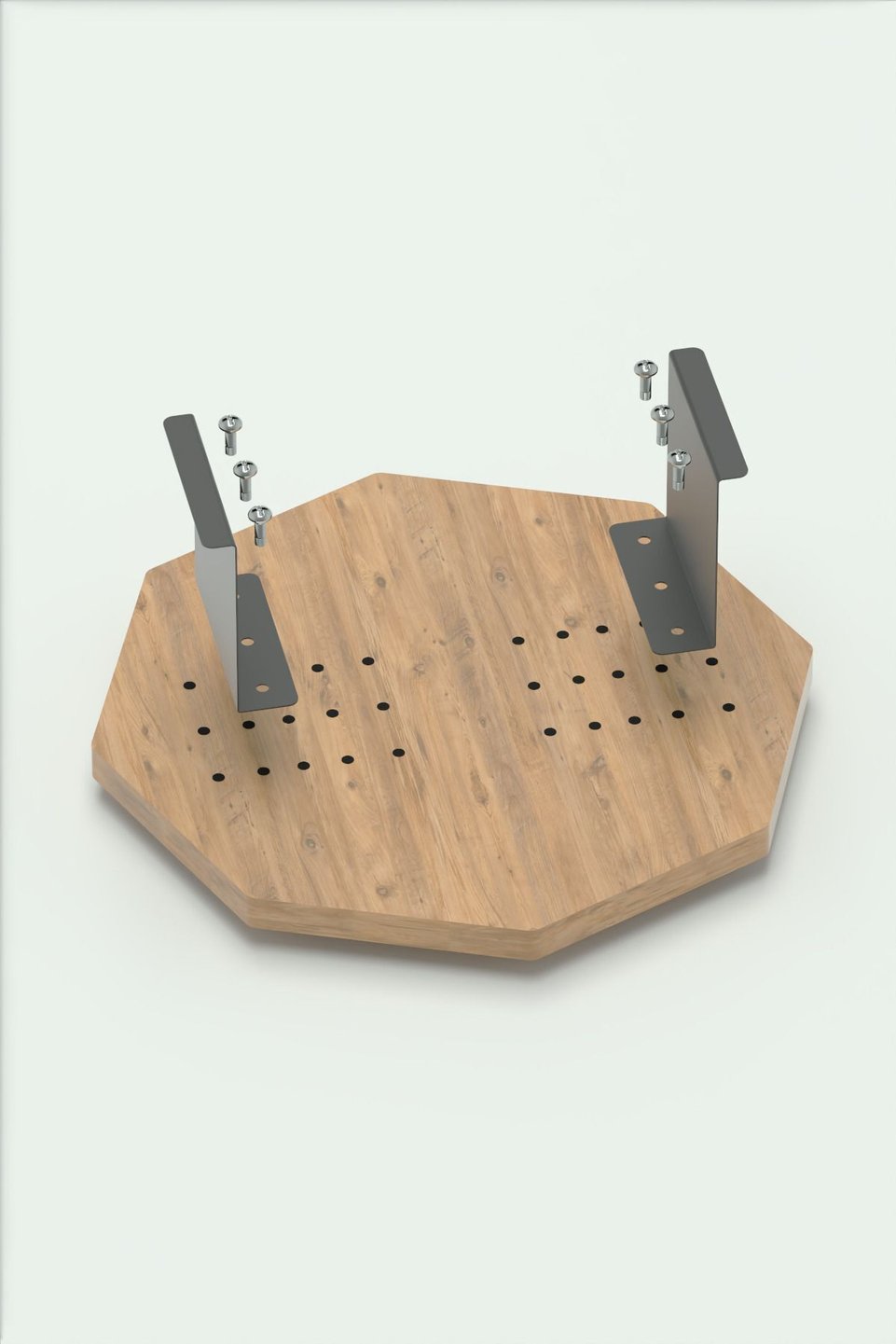 Mesa auxiliar en C ajustable 5