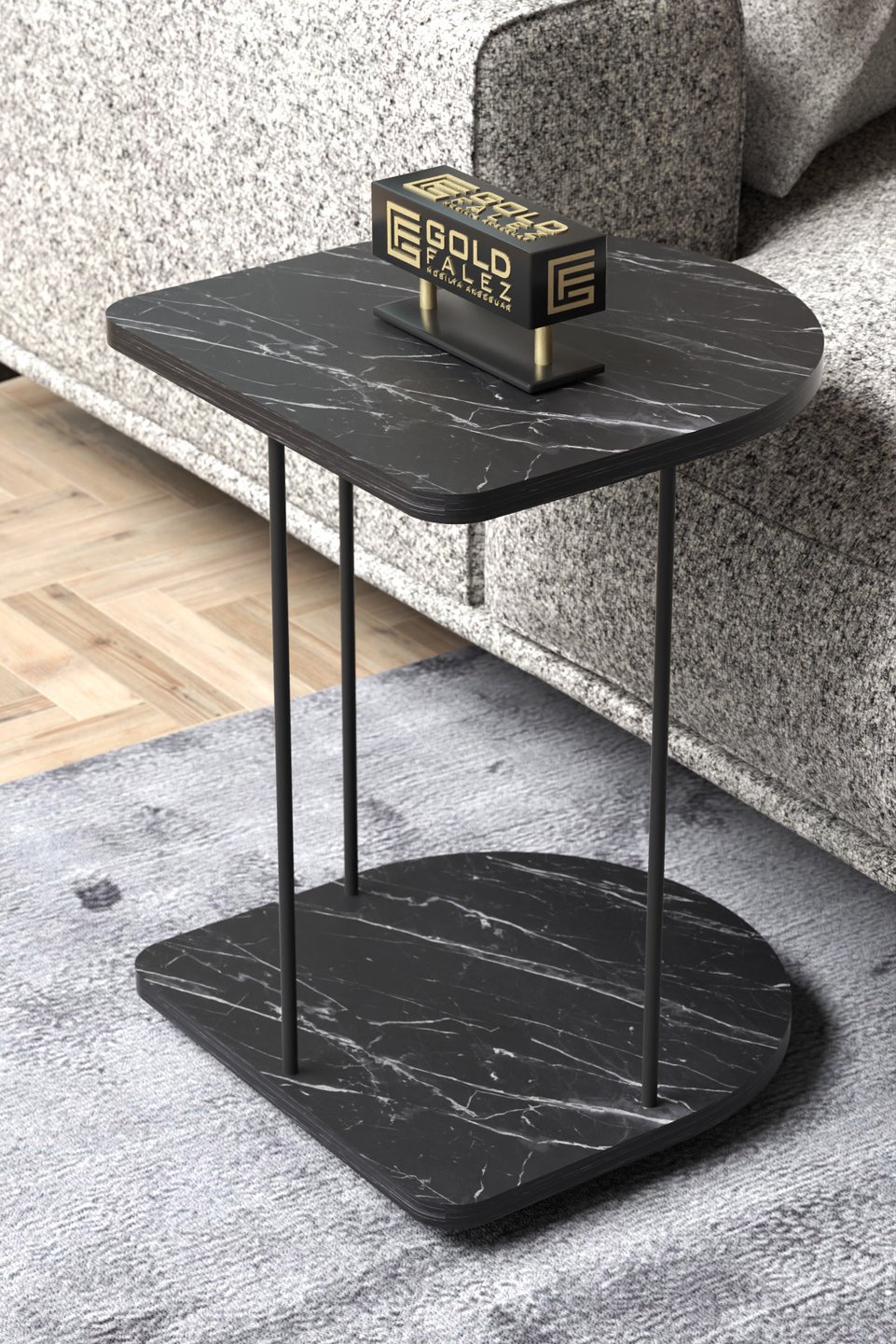 Table d'appoint à roulettes 2