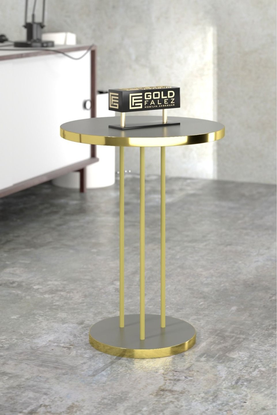 Nesting Tables with Gold Metal Legs 4