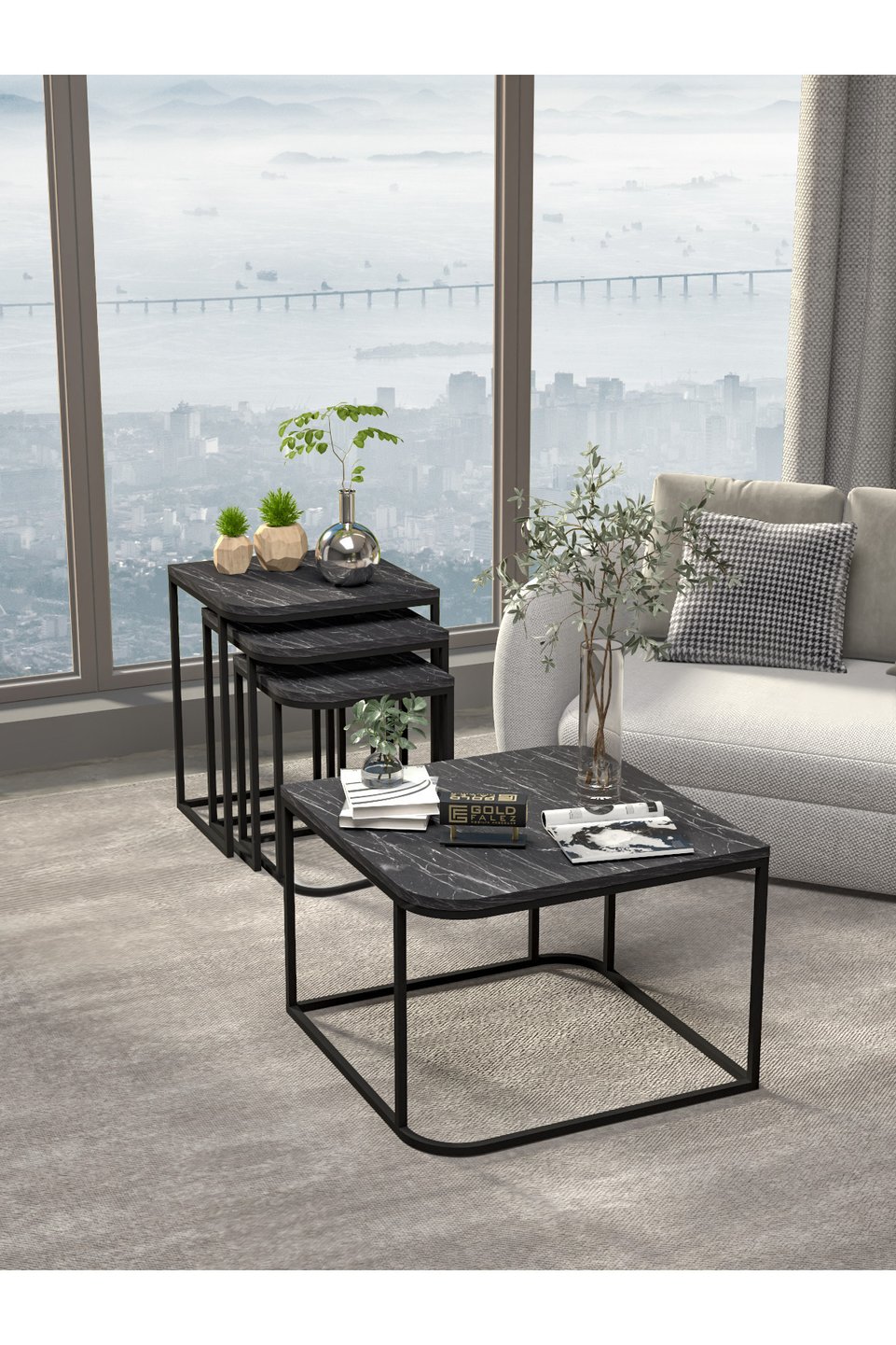 Damla Salontafel- en nesttafelset 2