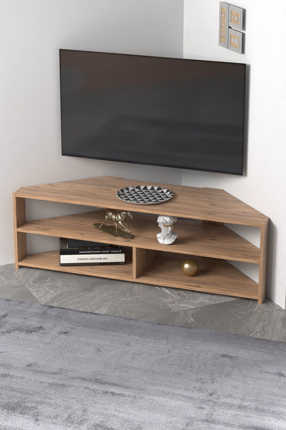 Mueble de TV esquinero 6