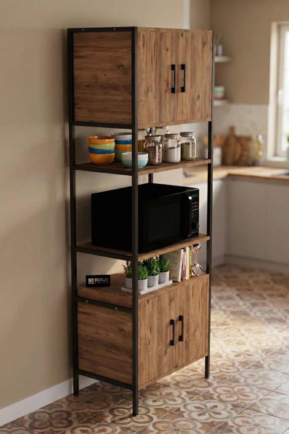 Mobile da cucina con gambe in metallo 3