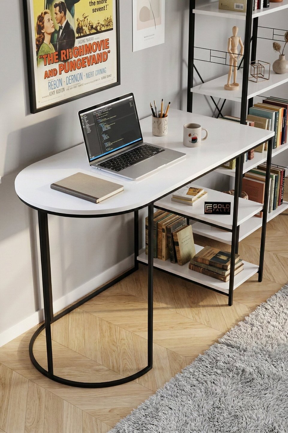 Set scrivania e libreria 5