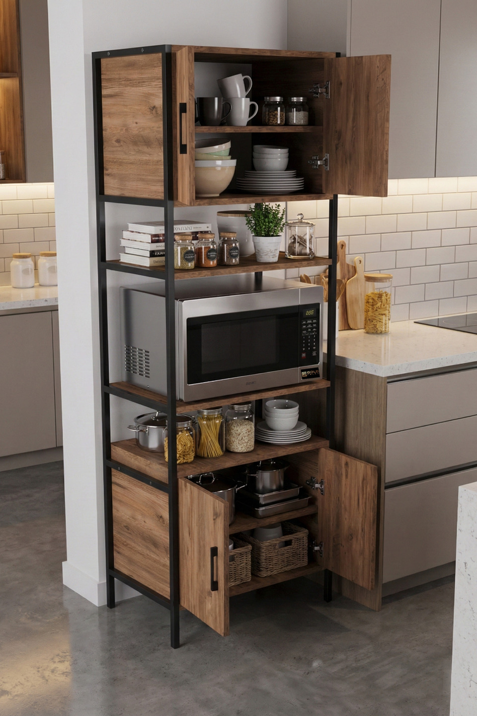 Mobile da cucina con gambe in metallo 2
