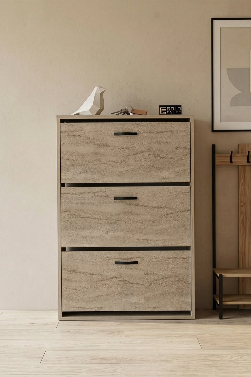 Drop-front Shoe Cabinet 5