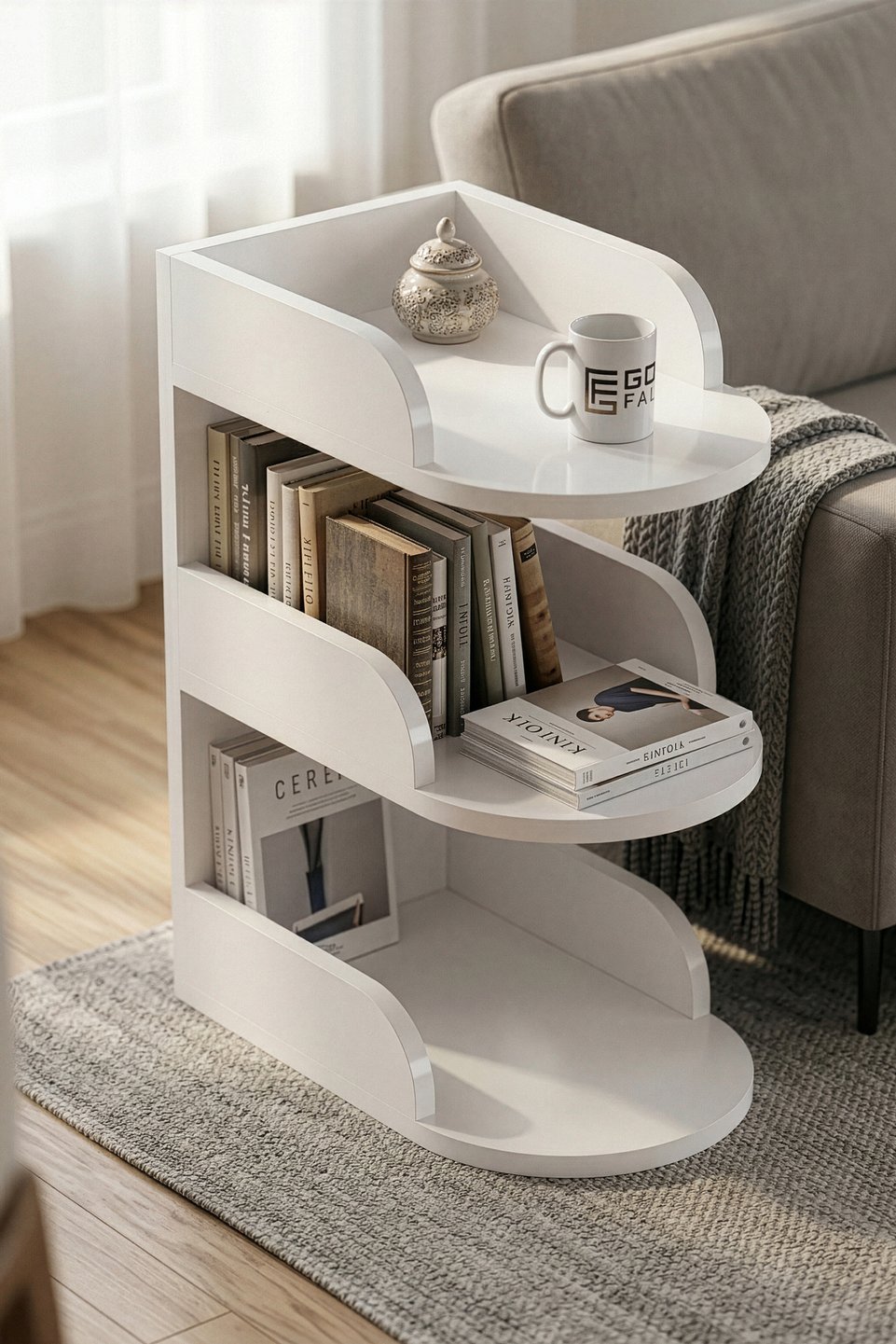 Table d'appoint – Blanc