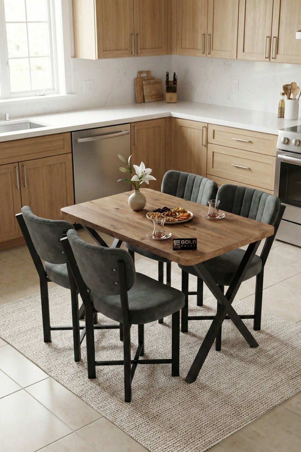 Elma Set tavolo da cucina 4