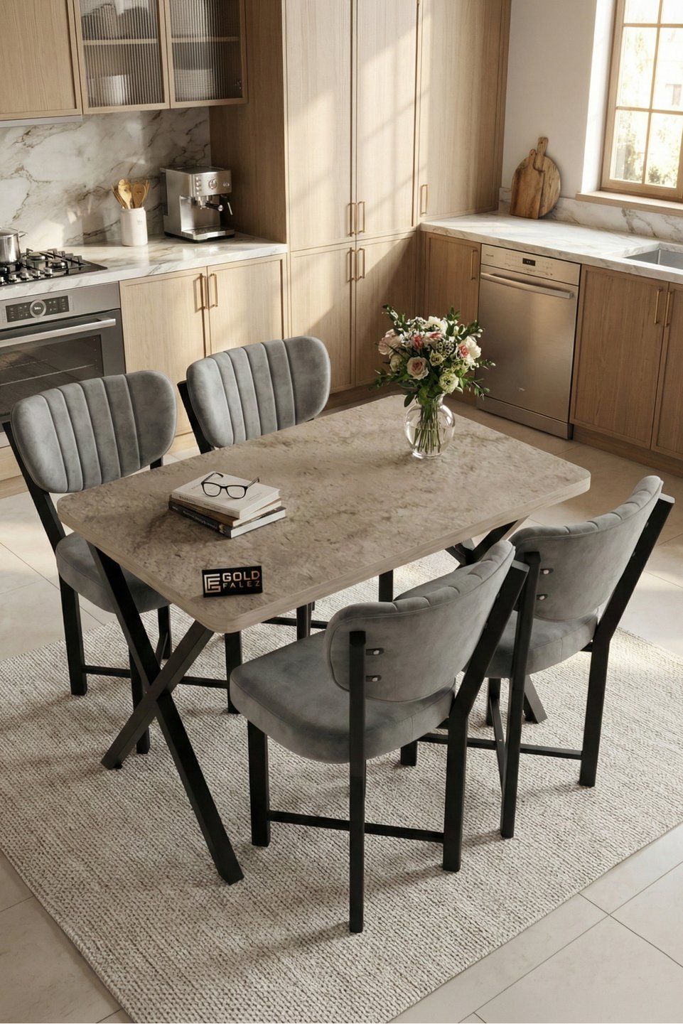 Elma Set tavolo da cucina 4