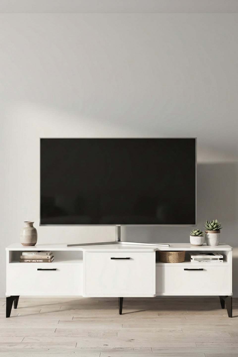 Mistral Porta TV – Bianco metallizzato