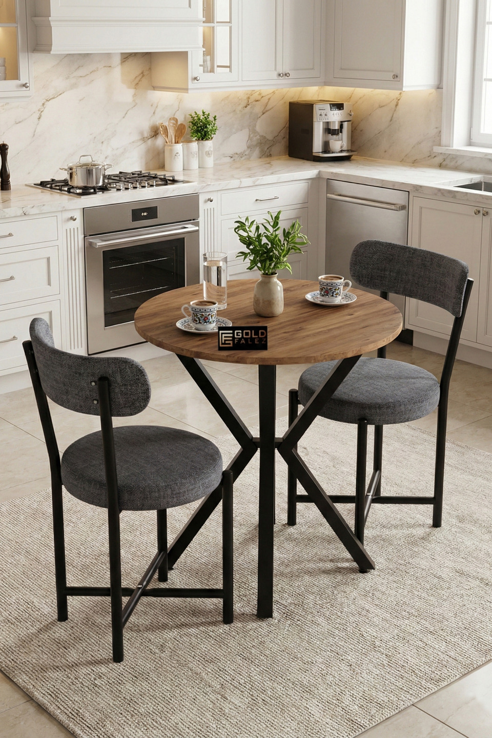 Teddy Set tavolo da cucina – Grigio