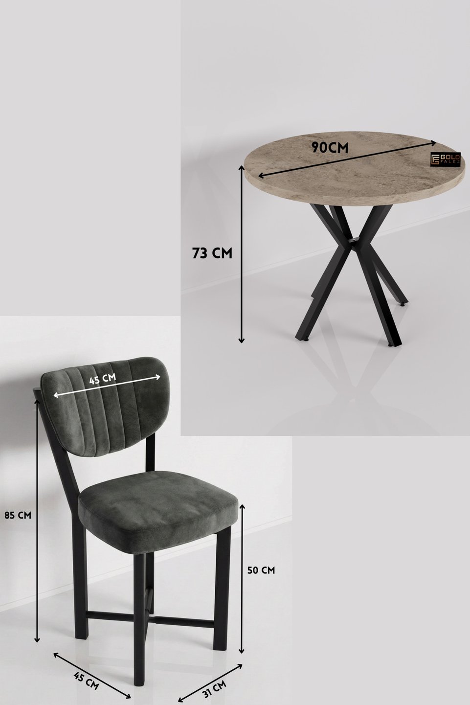 Elma Set tavolo da cucina 6