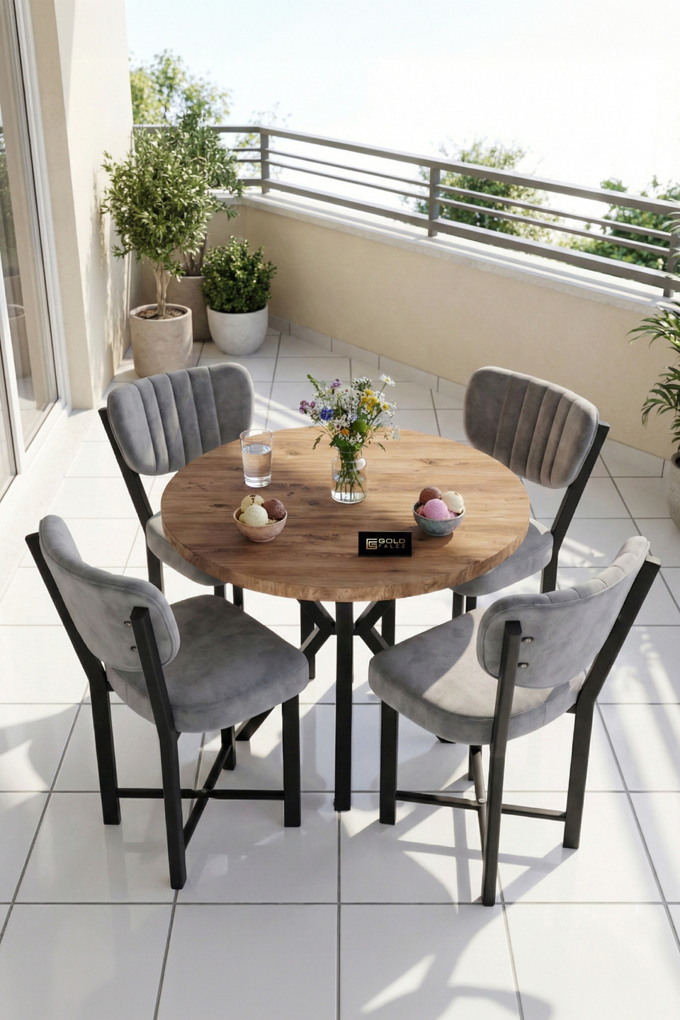 Elma Set tavolo da cucina 4