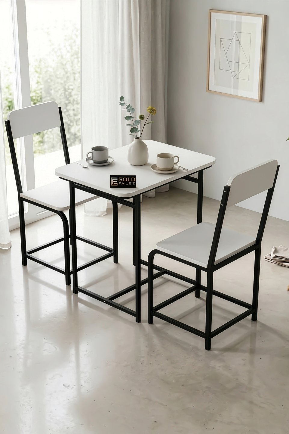 Minör Conjunto de mesa de cocina – Blanco
