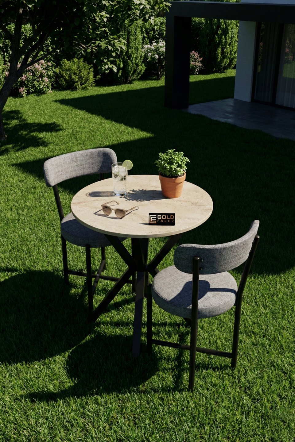 Teddy Conjunto de mesa de cocina redonda 3