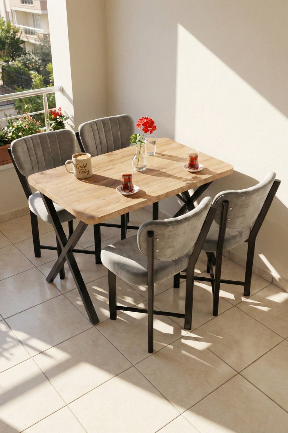Elma Conjunto de mesa de cozinha 5