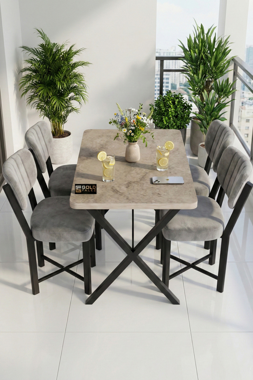 Elma Set tavolo da cucina 5