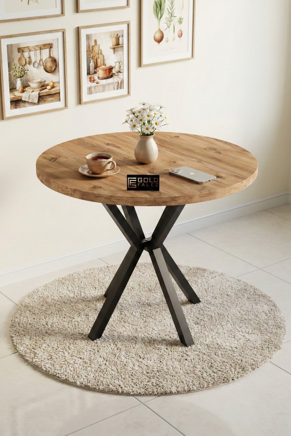Mesa de cocina – Marrón