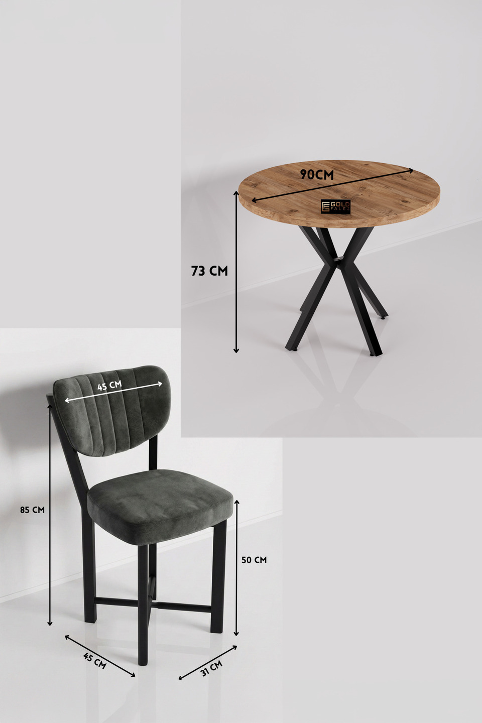 Elma Set tavolo da cucina 8