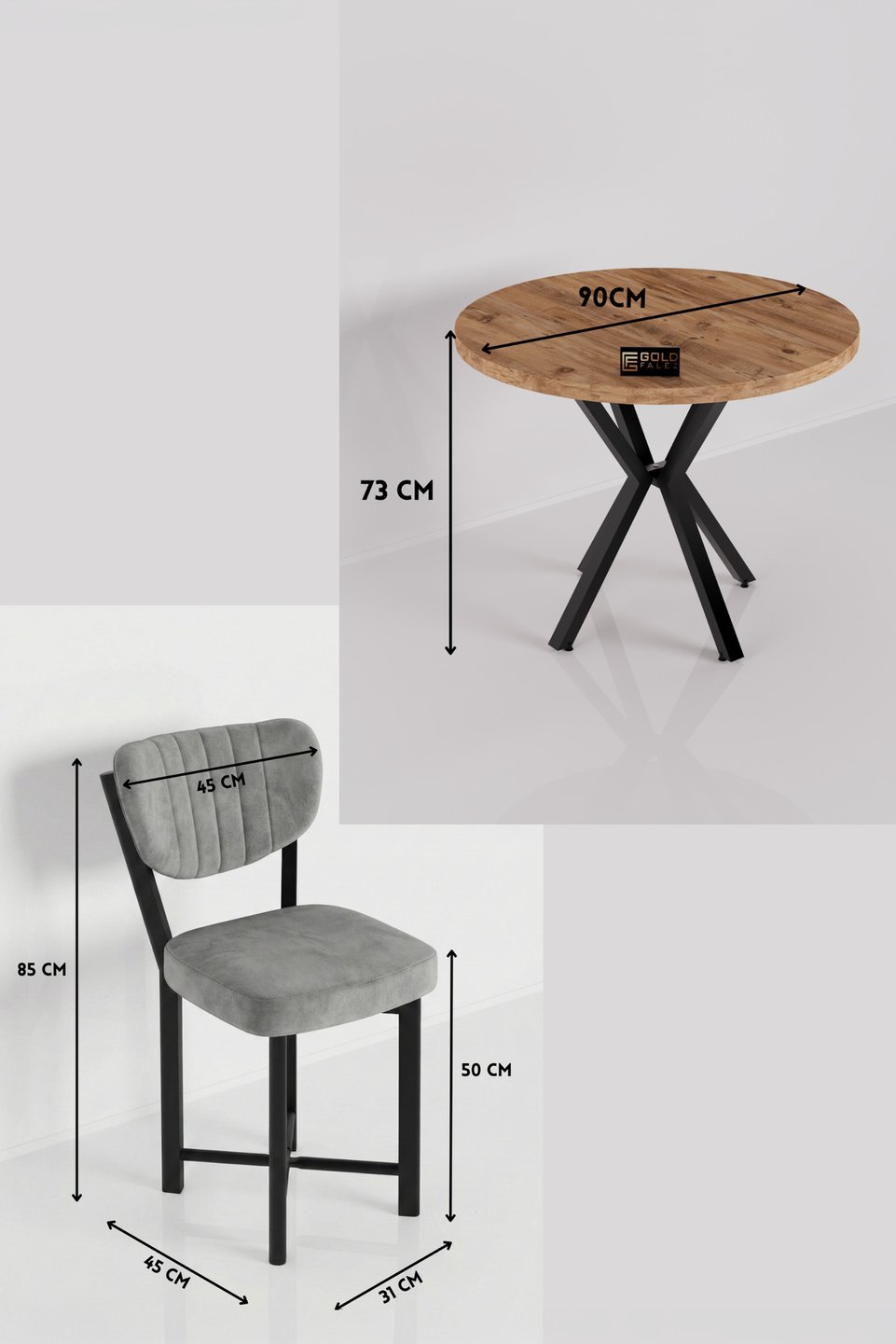 Elma Set tavolo da cucina 6