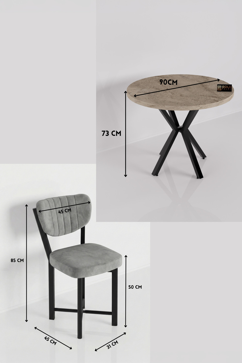 Elma Set tavolo da cucina 6