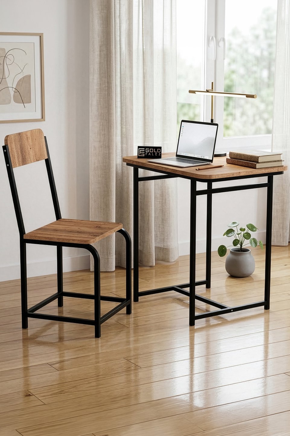 Bureau Minor Classic Coffee en panneau de particules mélaminé 3