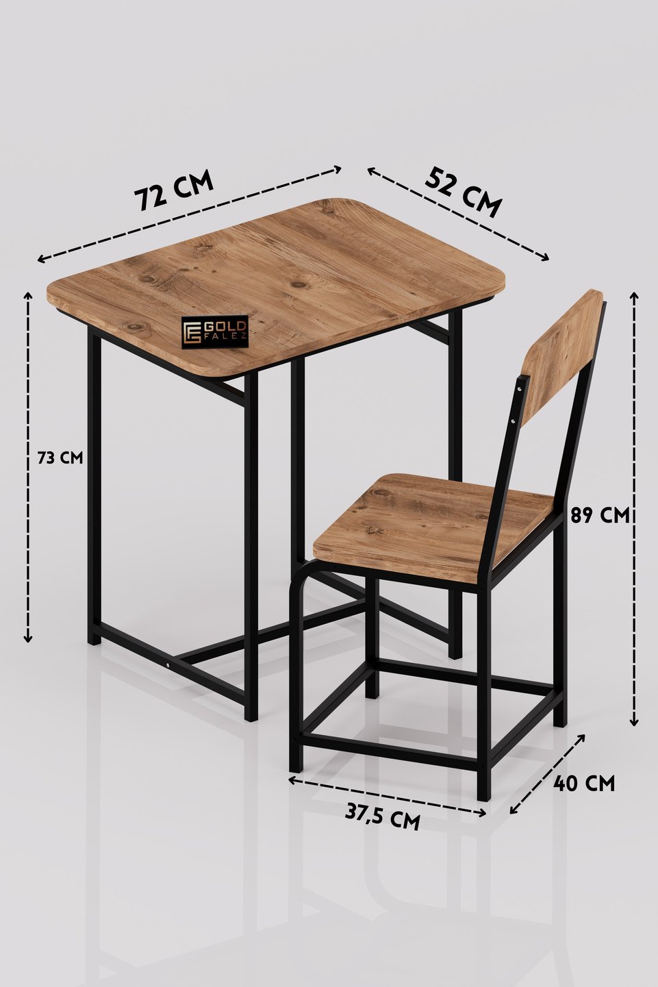 Bureau Minor Classic Coffee en panneau de particules mélaminé 5