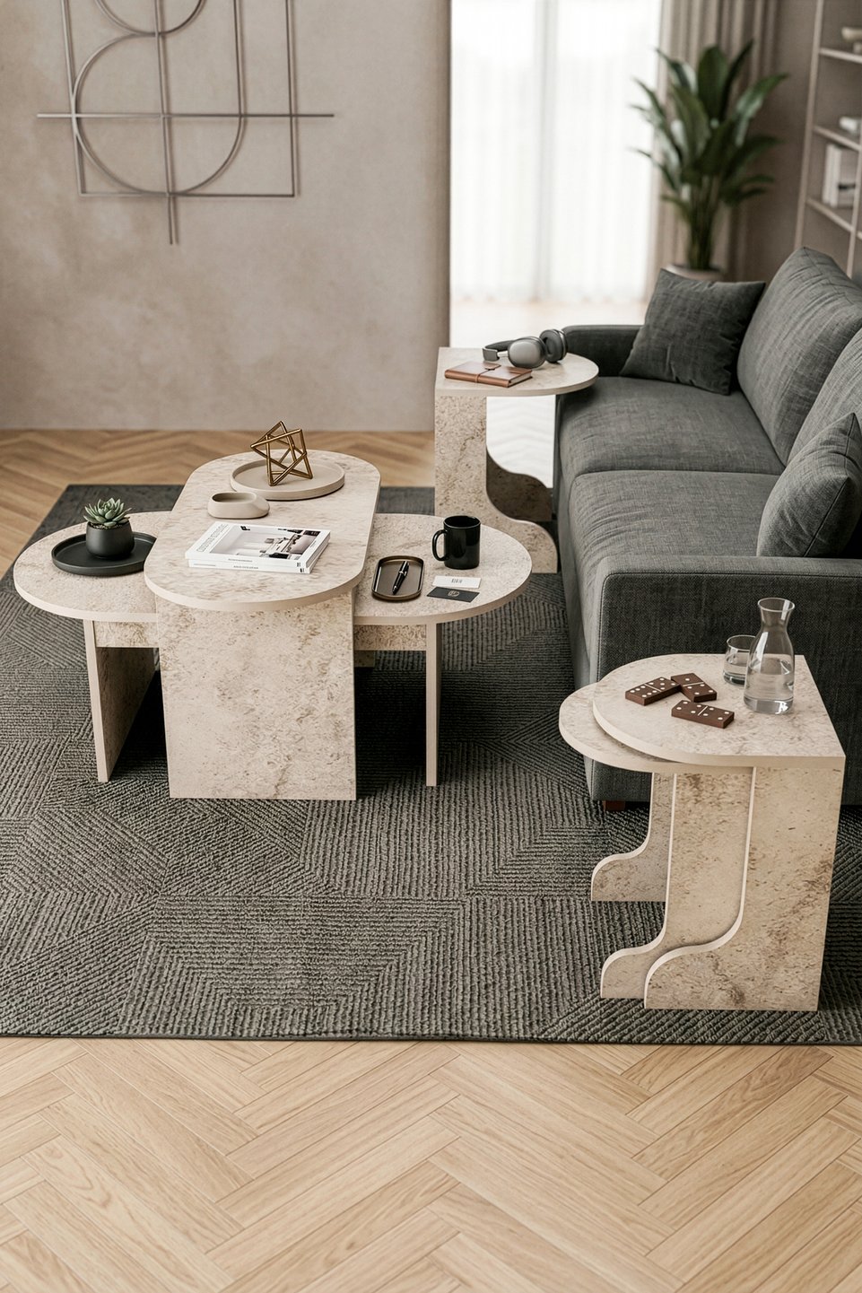 Setro Set di tavolini da salotto 3